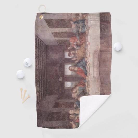 Jezus "Yeshua" Het Laatste Avondmaal, Leonardo da Golfhanddoek (Insitu)