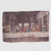 Jezus "Yeshua" Het Laatste Avondmaal, Leonardo da  Golfhanddoek (Horizontaal)