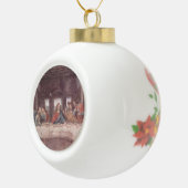 Jezus "Yeshua" Het Laatste Avondmaal, Leonardo da  Keramische Bal Ornament (Rechts)
