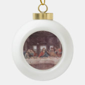 Jezus "Yeshua" Het Laatste Avondmaal, Leonardo da  Keramische Bal Ornament (Voorkant)