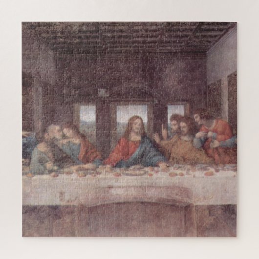 Jezus "Yeshua" Het Laatste Avondmaal, Leonardo da  Legpuzzel (Verticaal)