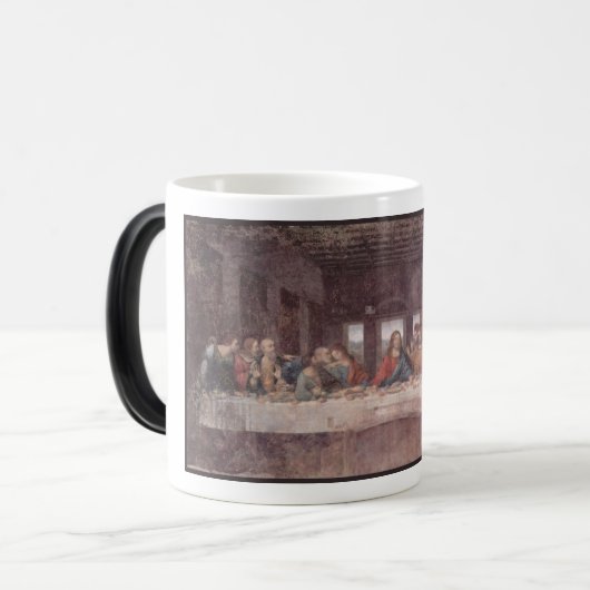 Jezus "Yeshua" Het Laatste Avondmaal, Leonardo da  Magische Mok (Voorkant links)