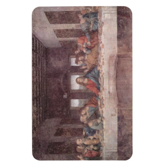Jezus "Yeshua" Het Laatste Avondmaal, Leonardo da Magneet (Verticaal)