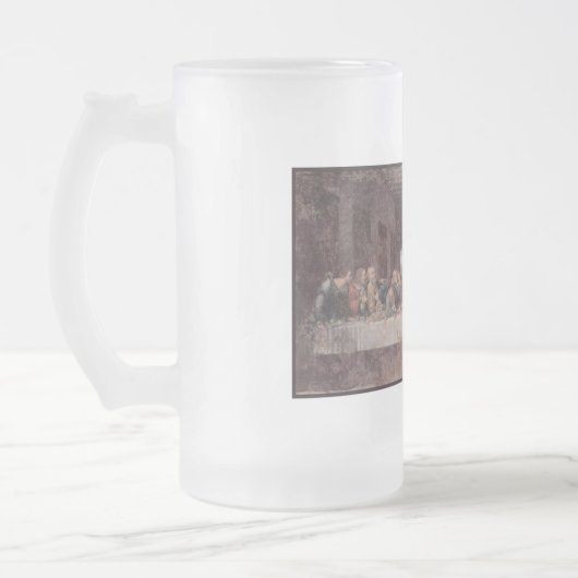 Jezus "Yeshua" Het Laatste Avondmaal, Leonardo da Matglas Bierpul (Links)