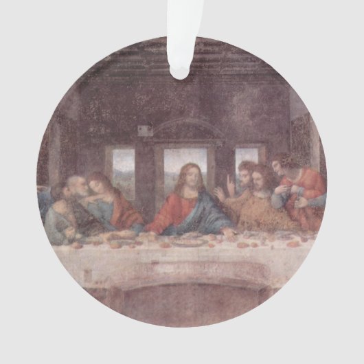 Jezus "Yeshua" Het Laatste Avondmaal, Leonardo da  Ornament (voorkant)