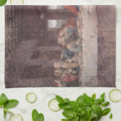 Jezus "Yeshua" Het Laatste Avondmaal, Leonardo da  Theedoek (Gevouwen)