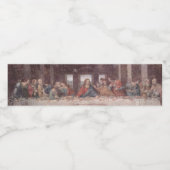 Jezus "Yeshua" Het Laatste Avondmaal, Leonardo da  Waterfles Etiket (Enkel label)