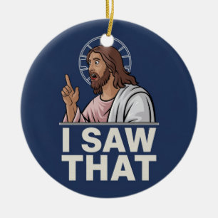 Jezus Zag Dat Keramisch Ornament