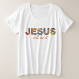 Jezus zal het bevestigen met T-shirt formaat