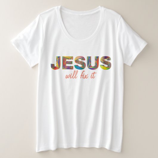 Jezus zal het bevestigen met T-shirt formaat (Design voorkant)