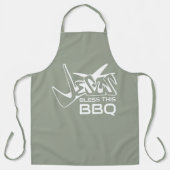 Jezus Zegen Deze BBQ Salie Schort (Voorkant)