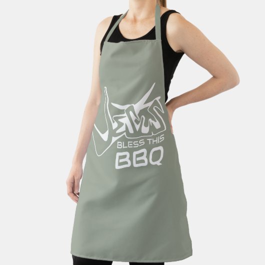 Jezus Zegen Deze BBQ Salie Schort (Insitu)