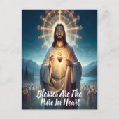 Jezus Zegen het Zuivere Hart: temidden van velen Briefkaart (Voorkant)