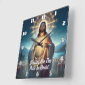 Jezus Zegen het Zuivere Hart: temidden van velen Vierkante Klok (Hoek)