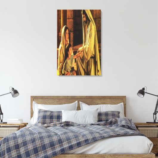Jezus zegen verpakt canvas (Insitu (Slaapkamer))