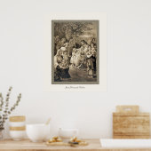 Jezus zegent de kinderen ~  Christelijk Poster (Keuken)