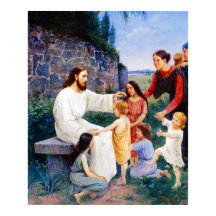 Jezus zegent de kinderen Elin Danielson-Gambogi
