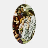 Jezus zegent de kinderen keramisch ornament (Rechts)