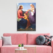 Jezus zegent de kinderen Religieus Canvas Afdruk (Insitu (Woonkamer))