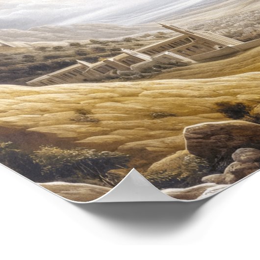 Jezus zegevierde bij de hemelpoort poster (Hoek)