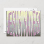 Jezus zegt: "Omdat Hij van je houdt!" Briefkaart (Voorkant / Achterkant)