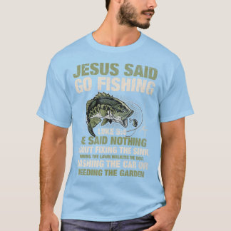 Jezus zei dat je vis uit bijbelbobbel Vist T-shirt