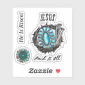 Jezus zei het allemaal 3 Nail Thorn Sticker (Vel)