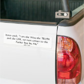 Jezus zei: "Ik ben hoe de TRUTH en de LIF... Bumpersticker (Op Truck)