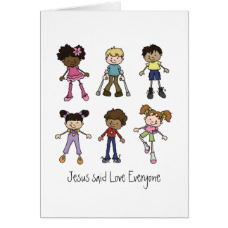 Jezus zei: Liefde iedereen kaart