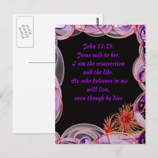 Jezus zei tegen haar briefkaart (Voorkant / Achterkant)