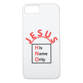 Jezus - Zijn naam alleen (Nieuwe Logo) iPhone 8/7 Hoesje