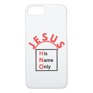 Jezus - Zijn naam alleen (Nieuwe Logo) iPhone 8/7 Hoesje