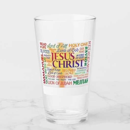 Jezus - Zijn vele namen Glas (Voorkant)