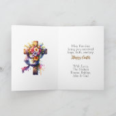 Jezus zit met lammetjes en konijntjes | Easter Kaart (Binnen)