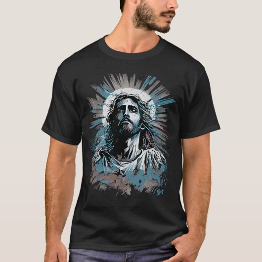 Jezus Zoon van God Licht van de Wereld T-shirt (Voorkant)