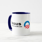 Jezus zorgde gratis gezondheidszorg mok (Voorkant links)