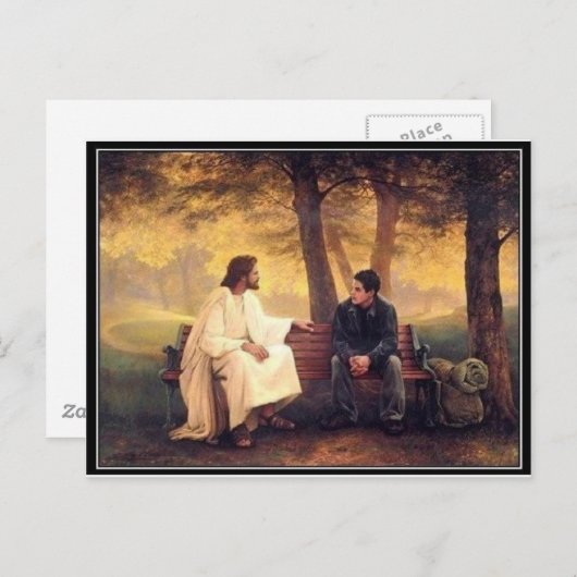 Jezus zorgt voor mij briefkaart (Voorkant / Achterkant)