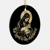 Jezus Zorgzame Herder Keramisch Ornament (Rechts)