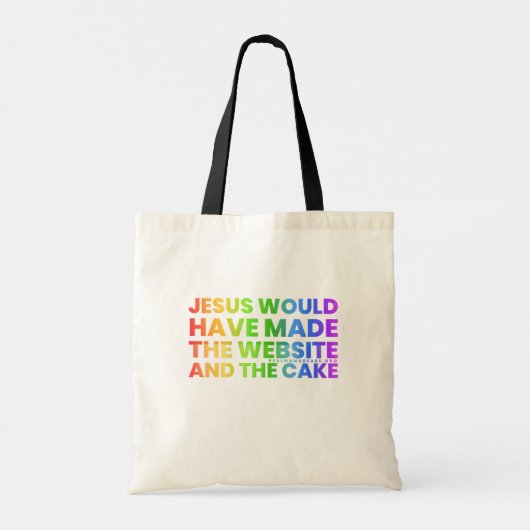 Jezus zou Canvas tassen (Achterkant)