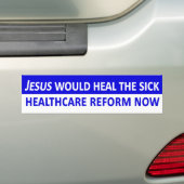 Jezus zou de zieke Bumpersticker genezen (Op auto)