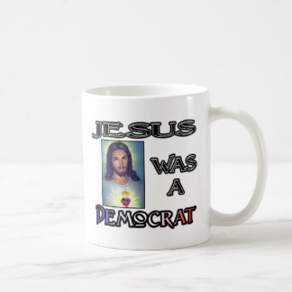 Jezus zou een Democraat (Wit) zijn Koffiemok