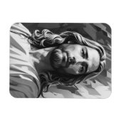 Jezus zwart-wit magneet (Horizontaal)
