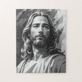 Jezus zwart-wit puzzel (Verticaal)