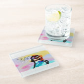 jezusoverwinning glazen onderzetter (Schuin)