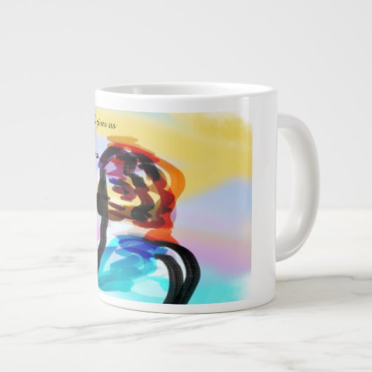 jezusoverwinning grote koffiekop (Voorkant rechts)