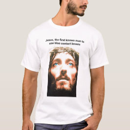 Jezus's blauwe ogen t-shirt