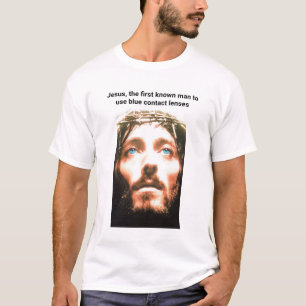 Jezus's blauwe ogen t-shirt