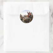 Jezus's predikaat-op-de-berg-na-bloch ronde sticker (Tas)