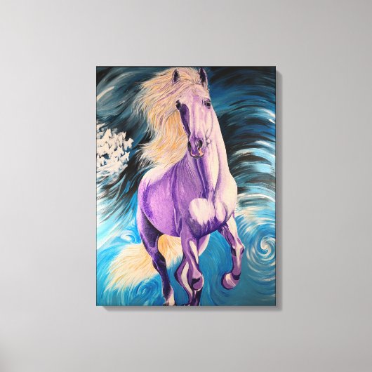 Jezus'White Horse Revelation 19:11 Canvas Afdruk (Voorkant)