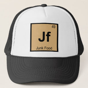 Jf - Junk Food Chemie Periodiek Systeem Symbool Trucker Pet